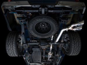 Ford F-150 Performance Exhaust - Side Exit - AWE Tuning - Cat-Back, 0FG with 180 Technology - Chrome Silver - `21-`25